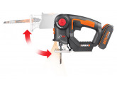 Лобзик аккумуляторный-сабельная пила WORX Axis WX550.1