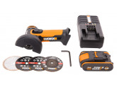 Угловая шлифмашина аккумуляторная WORX WX801