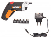 Отвертка аккумуляторная WORX WX252 4V XTD + ЗУ+ Набор бит (10шт)