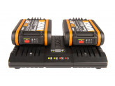 Комплект WORX WA3610: Двойное зарядное устройство WORX WA3869 + 2 Акб 2.0 А/ч