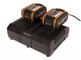 Комплект WORX WA3611: Двойное Зарядное устройство WORX WA3883 + 2 Акб 4.0 А/ч