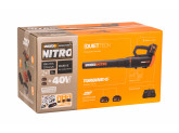 Воздуходувка аккумуляторная бесщеточная WORX WG581E, 40В, 4 Ач х2, двойное ЗУ 2x1A