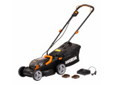Газонокосилка аккумуляторная WORX WG779E, 40В, 34 см, 2*2,5 Ач, двойное ЗУ 2x2A