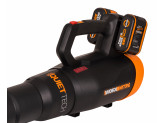Воздуходувка аккумуляторная бесщеточная WORX WG581E, 40В, 4 Ач х2, двойное ЗУ 2x1A