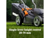 Газонокосилка аккумуляторная бесщеточная WORX WG733E, 20В, 33 см, 4Ач х 1, ЗУ 2А, коробка