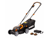 Газонокосилка аккумуляторная WORX WG779E.1, 40В, 34 см, 2*4 Ач, двойное ЗУ 2x2A