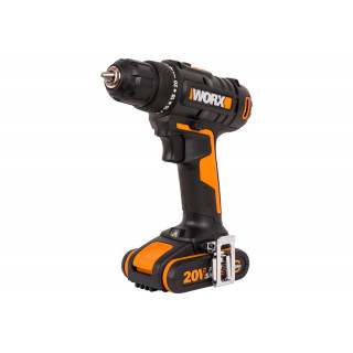 Дрель-шуруповерт аккумуляторная WORX WX100.2, 20В, 2Ач х2, ЗУ 0,4А, сумка