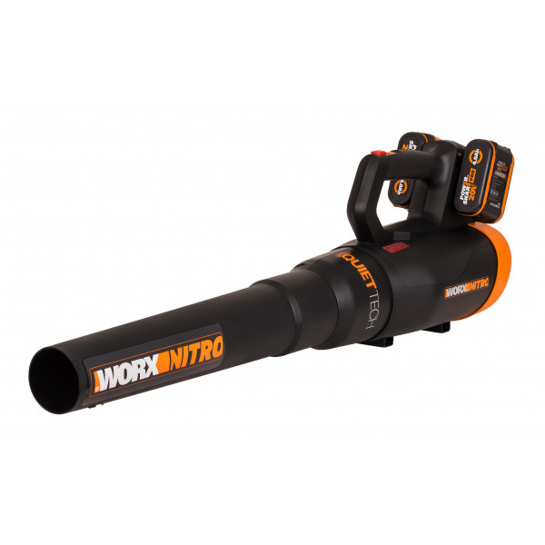 Воздуходувка аккумуляторная бесщеточная WORX WG581E, 40В, 4 Ач х2, двойное ЗУ 2x1A