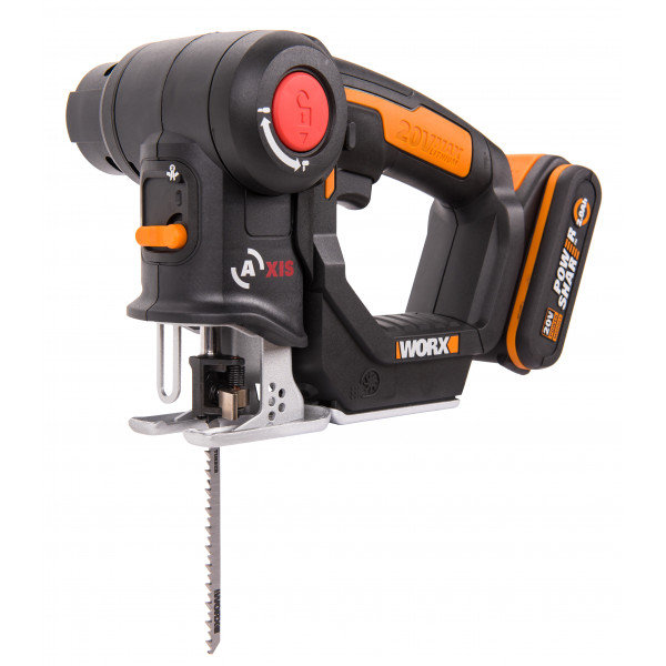Лобзик аккумуляторный-сабельная пила WORX Axis WX550.1