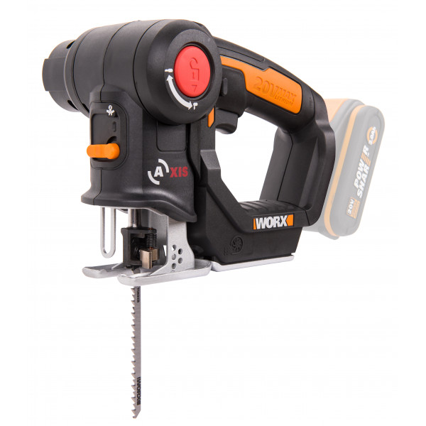 Лобзик аккумуляторный-сабельная пила WORX Axis WX550.9