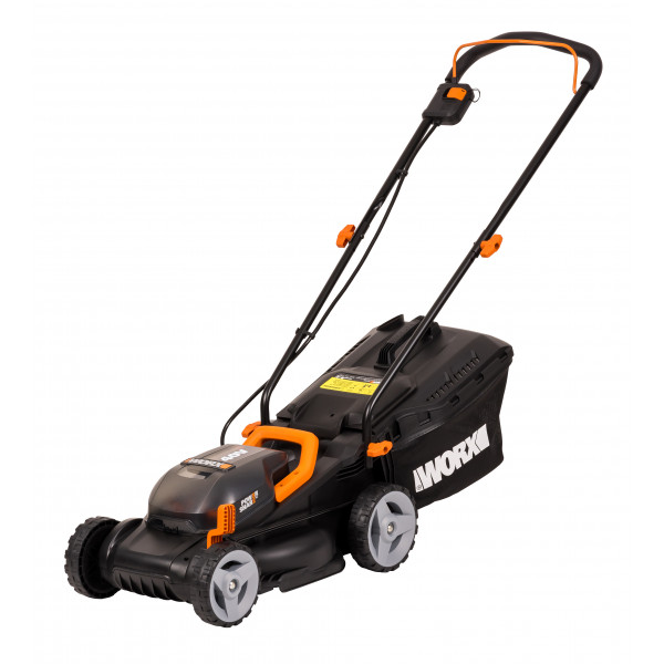 Газонокосилка аккумуляторная WORX WG779E.1, 40В, 34 см, 2*4 Ач, двойное ЗУ 2x2A